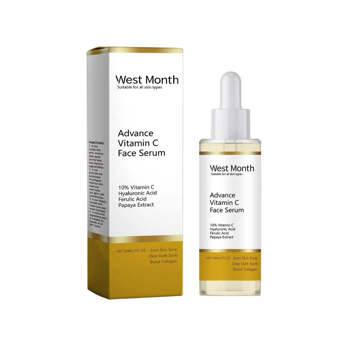 Advanced brightening vitamin C face serum